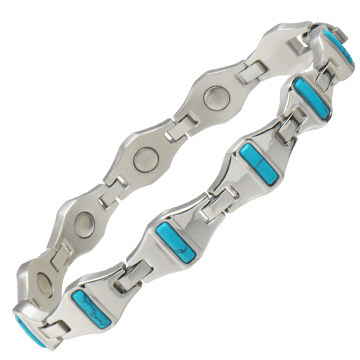 Bright Stainless Turquoise Magnetic 